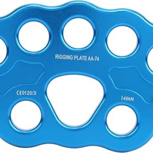 Rigging Plate, 36KN 8 Holes Aluminum‑ Alloy Rope Rigging Plate
